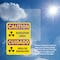 Signmission Radiation & Laser Sign, 10 in H x 7 in W, Plastic, Rectangle OS-2PACK-CR-P-710-L-10184 - alternate 2